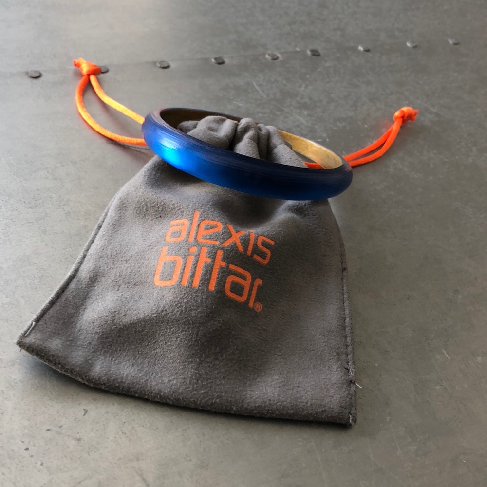 Alexis Bittar skinny tapered bangle in Royal